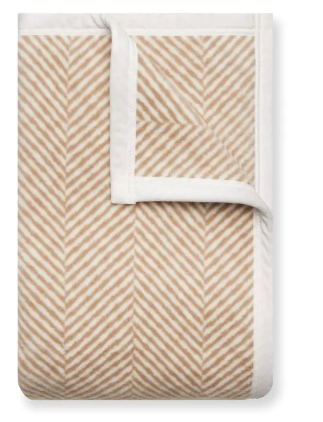 Harborview Herringbone Tan Blanket Midi Home Decor - Towels & Blankets ChappyWrap 