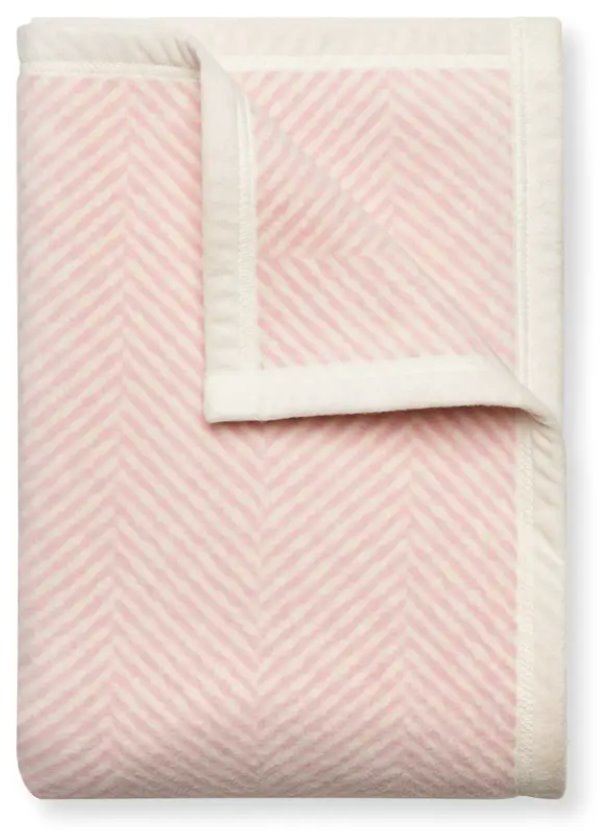 Harborview Herringbone Blush Blanket Midi Home Decor - Towels & Blankets ChappyWrap 