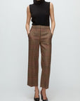 Brixton Pant Camel/Black Pants - Trousers Veronica Beard 