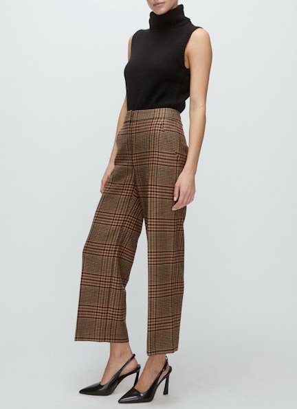 Brixton Pant Camel/Black Pants - Trousers Veronica Beard 