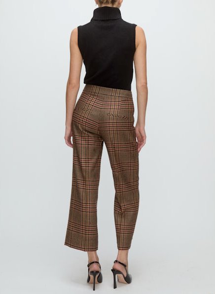 Brixton Pant Camel/Black Pants - Trousers Veronica Beard 