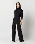 Kelly Pant Black Silk Crepe de Chine