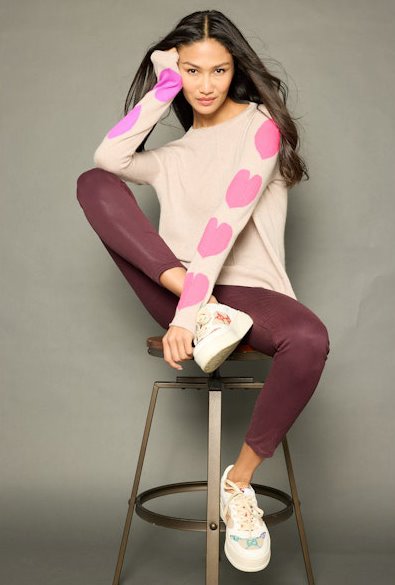 Heart Stealer Birch Sweater - Crewneck Lisa Todd 