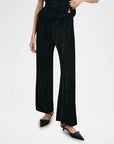 Brissa Black Velvet Pants - Trousers Rails 