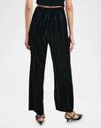 Brissa Black Velvet Pants - Trousers Rails 