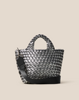 St. Barths Petit Tote Metallic Titanium