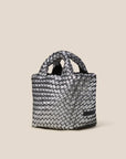 St. Barths Petit Tote Metallic Titanium Tote & Satchel Naghedi 