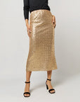 Ruby Skirt Platino Sequin Skirts - Midi Ann Mashburn 