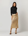 Ruby Skirt Platino Sequin Skirts - Midi Ann Mashburn 