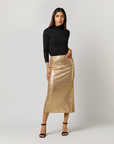 Ruby Skirt Platino Sequin