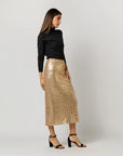 Ruby Skirt Platino Sequin Skirts - Midi Ann Mashburn 