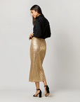 Ruby Skirt Platino Sequin Skirts - Midi Ann Mashburn 