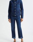 Maribel High Rise Straight Cuff Harlan Denim - Straight L'Agence 