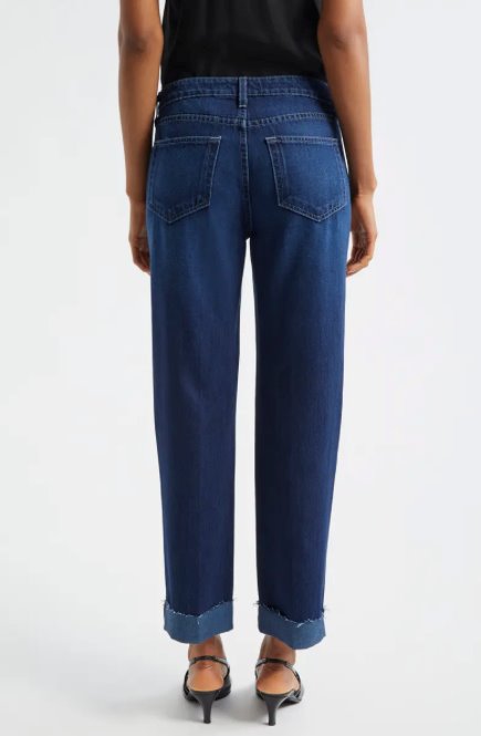 Maribel High Rise Straight Cuff Harlan Denim - Straight L'Agence 