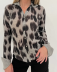 Watercolor Leopard Shirt Birch