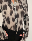 Watercolor Leopard Shirt Birch