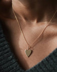 Amaya Heart Charm 14K Gold Plated Necklaces Thatch 