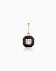 Florence Black Enamel Charm Necklaces Thatch 