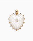 Malene Mother of Pearl Heart Bail Charm Necklaces Thatch 