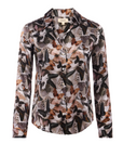 Tyler Long Sleeve Blouse Multi Dark Butterfly