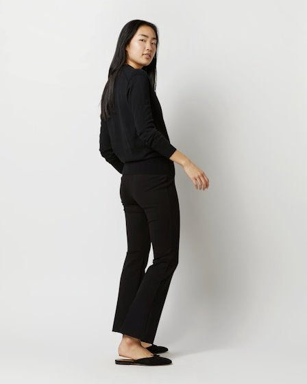 Mika Surplice Sweater Black Cashmere Sweater - V-Neck Ann Mashburn 