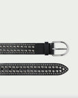 Isaac Studded Belt Black/Silver Belts Loeffler Randall 