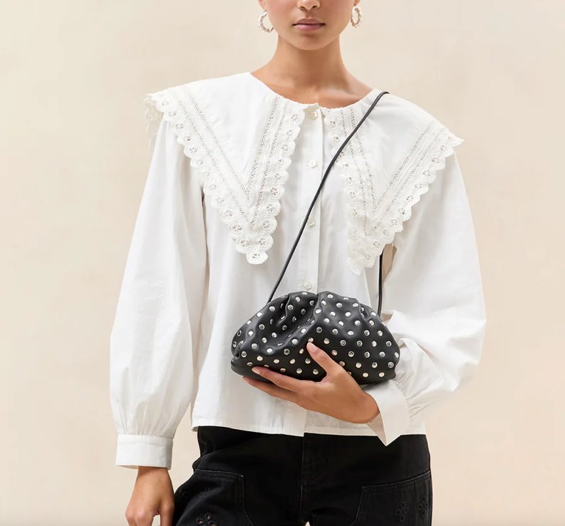 Bailey Dome Clutch Black/Silver Clutch Loeffler Randall 