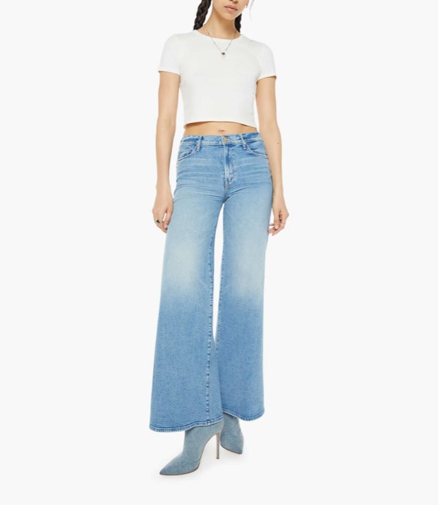 The Twister Skimp Horseback To Quarterback Denim - Flare & Wide Leg Mother 