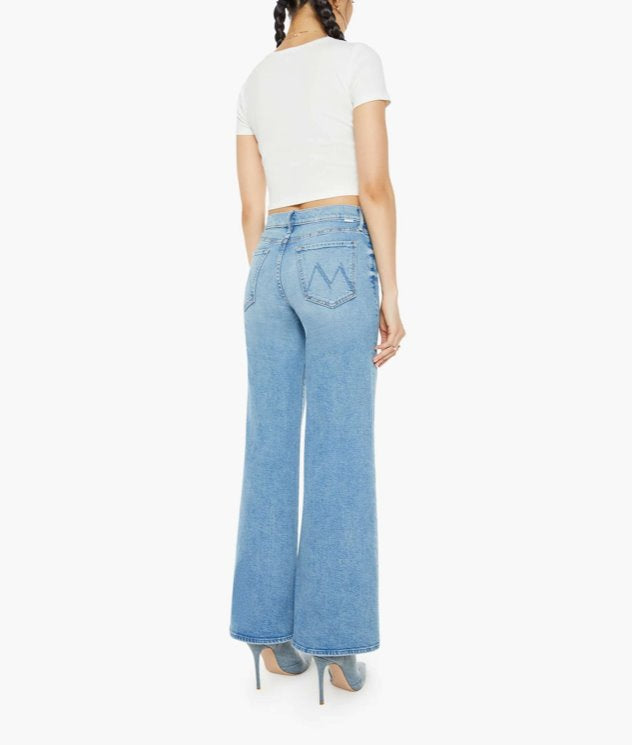 The Twister Skimp Horseback To Quarterback Denim - Flare & Wide Leg Mother 