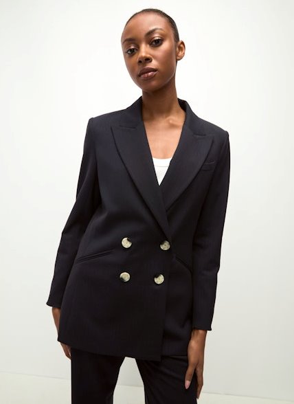 Dale Dickey Jacket Navy/White Jackets - Blazers Veronica Beard 