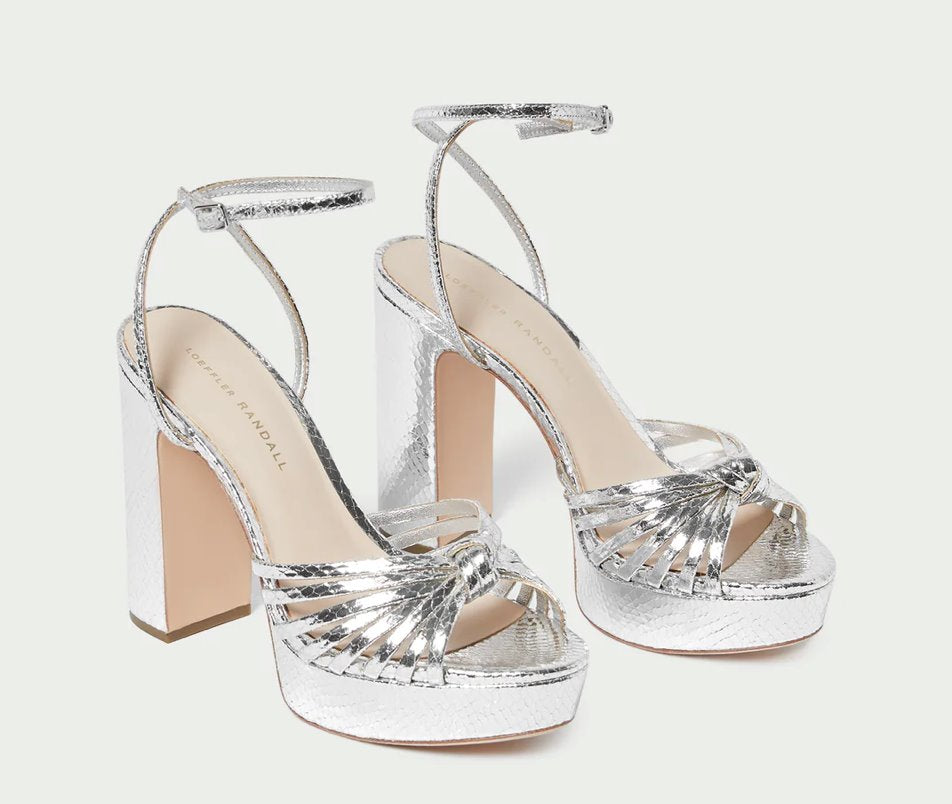 Rivka Silver Knot Platform Sandal Sandals - Heeled Sandals Loeffler Randall 