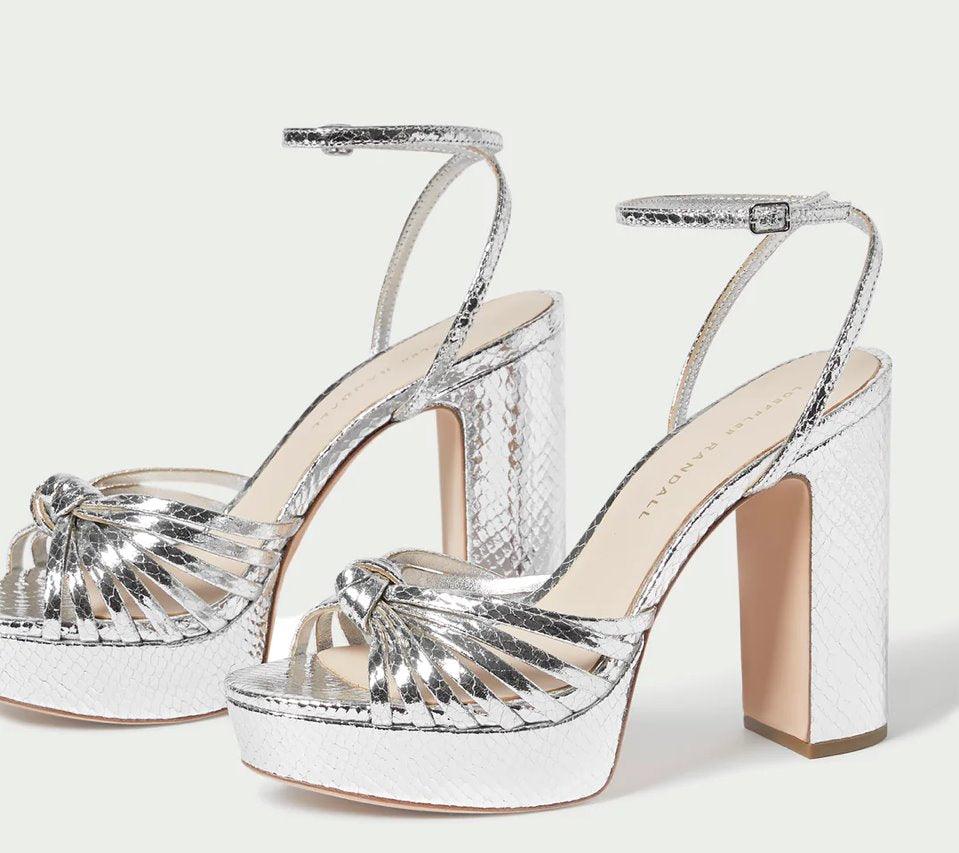 Rivka Silver Knot Platform Sandal Sandals - Heeled Sandals Loeffler Randall 