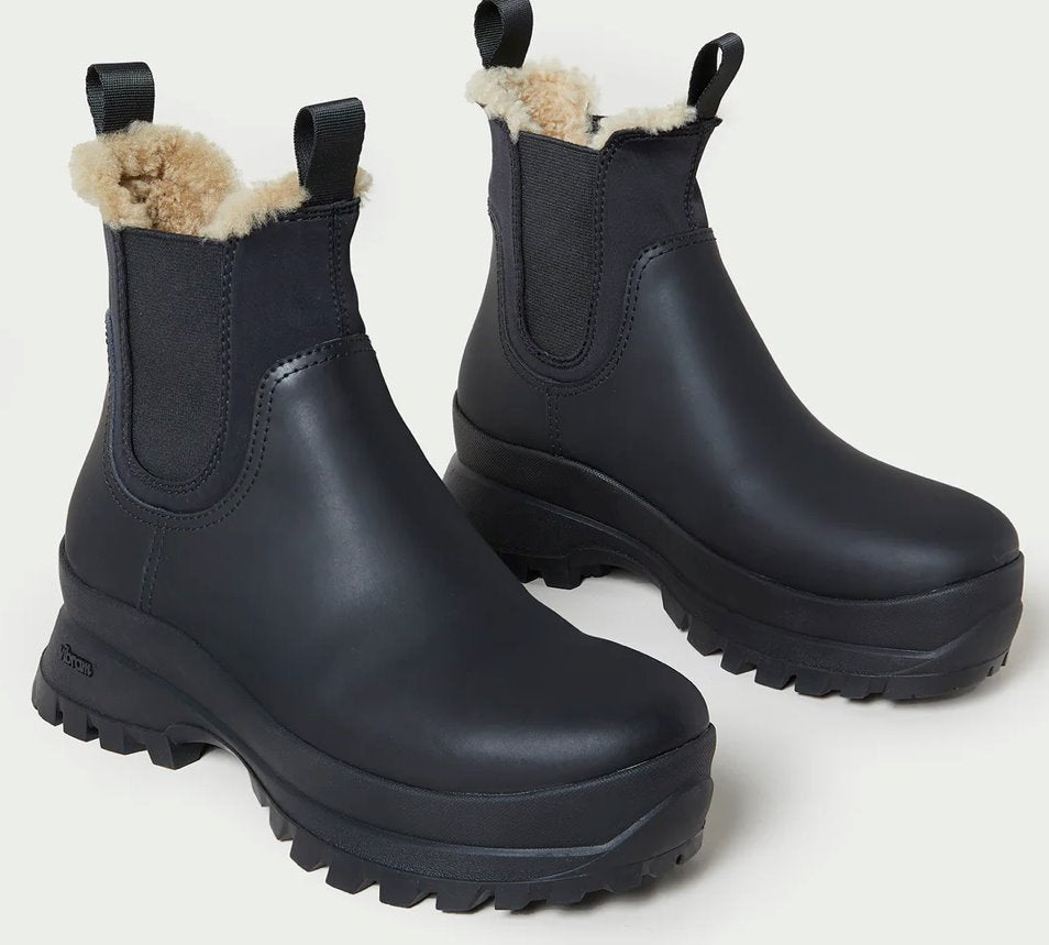 Tara Black Shearling Lined Boot Boots - Booties Loeffler Randall 