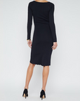 Felizia Long Sleeve Knit Dress Black