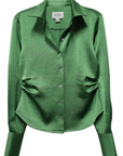 Tawnie Side Pleat Shirt Sage