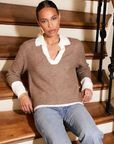 Mila Colorblock Sweater Oatmeal