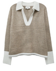 Mila Colorblock Sweater Oatmeal