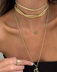 Ben Necklace Gold Necklaces Jennifer Zeuner 