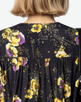 Turin Crepe Blouse Black Yoko Floral Print Tops - Blouses Zadig & Voltaire 