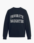 The Collegiate Sweatshirt Navy Tops - Sweatshirts Favorite Daughter 