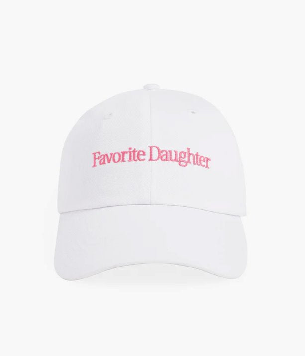 Classic Logo Baseball Heart Hat White/Pink Hats Favorite Daughter 