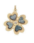 Lucky In Love Clover Black Mother Of Pearl Pendant Necklaces Jane Win 