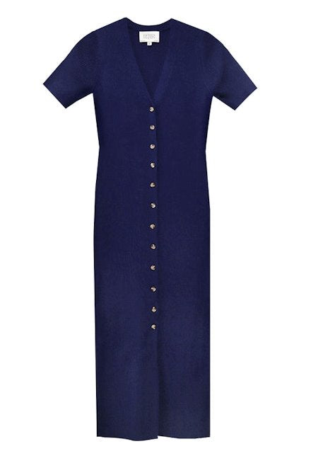 Dominique Dress Navy Dresses - Midi Fifteen Twenty 