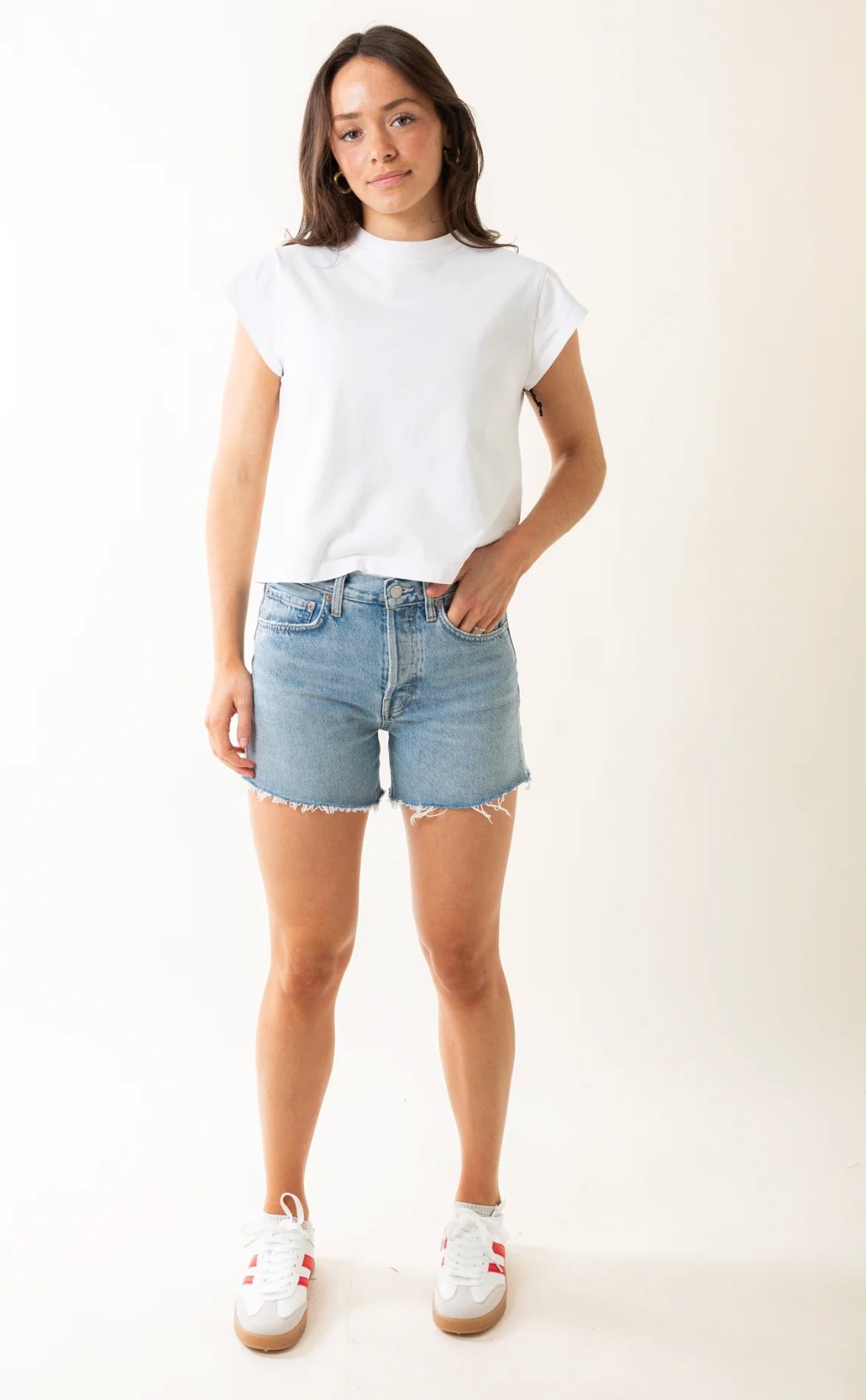 Parker Long Short Replica Shorts Agolde 