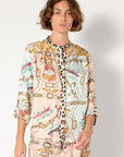 Jeanne Mix Attachment Rose Tops - Button Down La Prestic Ouiston 