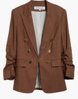 Elle Dickey Jacket Light Chicory Jackets - Blazers Veronica Beard 