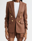 Elle Dickey Jacket Light Chicory Jackets - Blazers Veronica Beard 