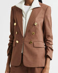 Elle Dickey Jacket Light Chicory Jackets - Blazers Veronica Beard 