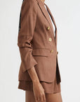 Elle Dickey Jacket Light Chicory Jackets - Blazers Veronica Beard 