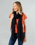 Alta Shawl Ebony Scarves Alpine Cashmere 